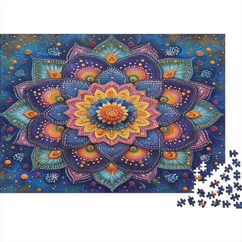 Datura Puzzles 1000 Teile Schwer Puzzle Spielzeug Pädagogisches Spiel Impossible Mandala Pattern Herausforderungsspielzeug Für Erwachsene Und Kinder Ab 12 Jahren 1000pcs (75x50cm) von CCIZFMQ