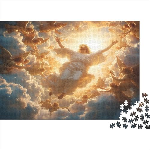 Der mythische Jesus Puzzle 1000 Teile Schwer Puzzle Spielzeug Pädagogisches Spiel Impossible Herausforderung Spielzeug Für Erwachsene Und Kinder in Bewährter 1000pcs (75x50cm) von CCIZFMQ