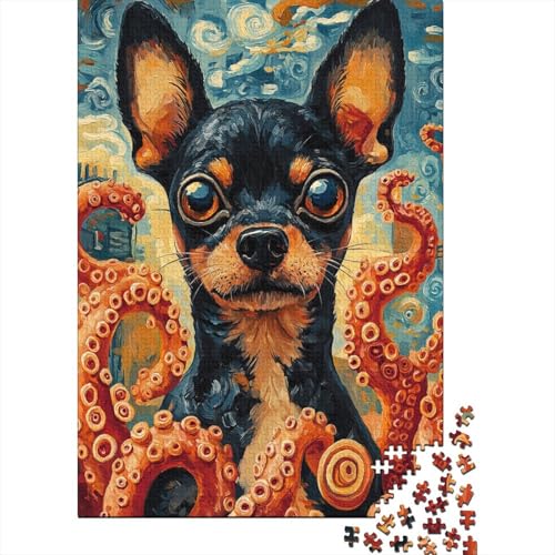 Dobermann Puzzle 1000-teilige Schwer Puzzle Spielzeug Pädagogisches Spiel Impossible Seabed Art Herausforderungsspielzeug Für Erwachsene Kinder 1000pcs (75x50cm) von CCIZFMQ