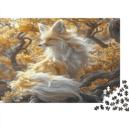 Dschungelfochs Puzzles 1000 Teile Schwer Puzzle Spielzeug Lernspiel Impossible Herbst Wald Herausforderung Spielzeug Für Erwachsene Und Kinder in Bewährter 1000pcs (75x50cm) von CCIZFMQ