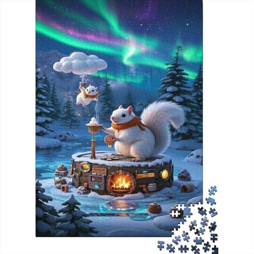 Eichhörnchen Puzzles 1000 Teile Schwer Puzzle Spielzeug Lernspiel Impossible Eiswelt Herausforderungsspielzeug Für Erwachsene Und Kinder Ab 14 Jahren 1000pcs (75x50cm) von CCIZFMQ