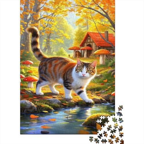 Europäischer Kurzhaar Puzzle 1000 Teile Schwer Puzzle Spielzeug Lernspiel Impossible Niedliche Katze Herausforderung Spielzeug Für Erwachsene Kinder 1000pcs (75x50cm) von CCIZFMQ