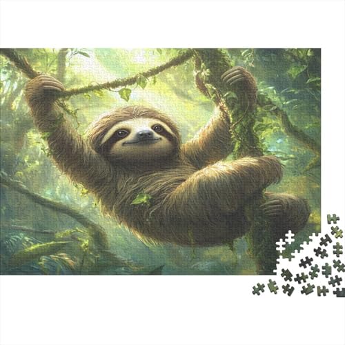 Faulheit Puzzle 1000 Teile Schwer Puzzle Spielzeug Pädagogisches Spiel Impossible Waldweben Herausforderungsspielzeug Für Erwachsene Und Kinder in Bewährter 1000pcs (75x50cm) von CCIZFMQ