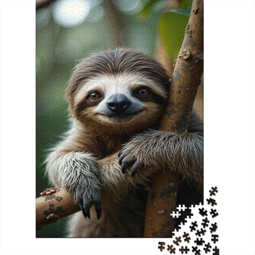 Faulheit Puzzles 1000 Teile Schwer Puzzle Spielzeug Pädagogisches Spiel Impossible Regenwald Zweige Herausforderungsspielzeug Für Erwachsene Kinder 1000pcs (75x50cm) von CCIZFMQ