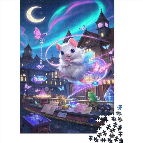 Fliegendes Eichhörnchen Puzzles 1000 Teile Schwer Puzzle Spielzeug Lernspiel Impossible Traumhafter Cartoon Herausforderung Spielzeug Für Erwachsene Und Kinder Ab 14 Jahren 1000pcs (75x50cm) von CCIZFMQ