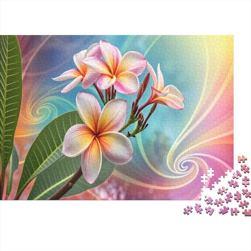 Frangipani Puzzle 1000-teilige Schwer Puzzle Spielzeug Pädagogisches Spiel Impossible Bunter Gradient Vortex Herausforderung Spielzeug Für Erwachsene Und Kinder Ab 14 Jahren 1000pcs (75x50cm) von CCIZFMQ