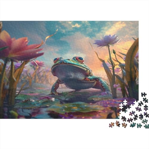 Frosch Puzzle 1000 Teile Schwer Puzzle Spielzeug Lernspiel Impossible Dreamy Sky Herausforderung Spielzeug Für Erwachsene Und Kinder Ab 12 Jahren 1000pcs (75x50cm) von CCIZFMQ