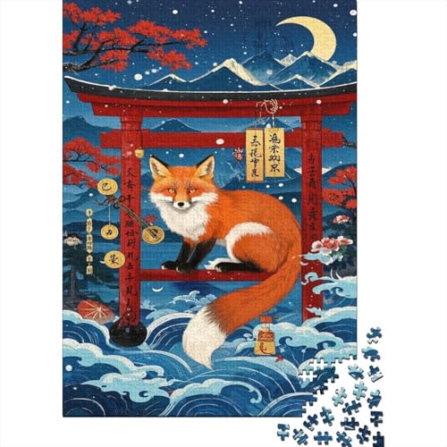 Fuchs Puzzles 1000 Teile Schwer Puzzle Spielzeug Lernspiel Impossible Cartoon Fuchs Herausforderungsspielzeug Für Erwachsene Und Kinder Ab 12 Jahren 1000pcs (75x50cm) von CCIZFMQ
