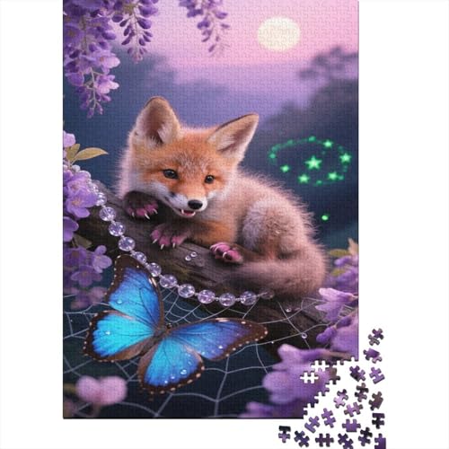 Fuchs Puzzles 1000 Teile Schwer Puzzle Spielzeug Pädagogisches Spiel Impossible Wisteriamond Herausforderungsspielzeug Für Erwachsene Und Kinder Ab 12 Jahren 1000pcs (75x50cm) von CCIZFMQ