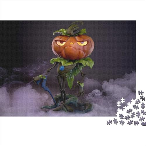 Halloween Puzzle 1000 Teile Schwer Puzzle Spielzeug Lernspiel Impossible Kürbis Monster Herausforderungsspielzeug Für Erwachsene Und Kinder in Bewährter 1000pcs (75x50cm) von CCIZFMQ