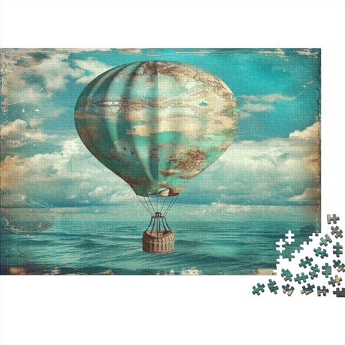 Heißluftballon Puzzle 1000 Teile Schwer Puzzle Spielzeug Lernspiel Impossible Meereshimmel Herausforderung Spielzeug Für Erwachsene Kinder 1000pcs (75x50cm) von CCIZFMQ