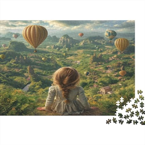 Heißluftballon Puzzle 1000 Teile Schwer Puzzle Spielzeug Lernspiel Impossible Mountain Range Herausforderungsspielzeug Für Erwachsene Und Kinder Ab 14 Jahren 1000pcs (75x50cm) von CCIZFMQ