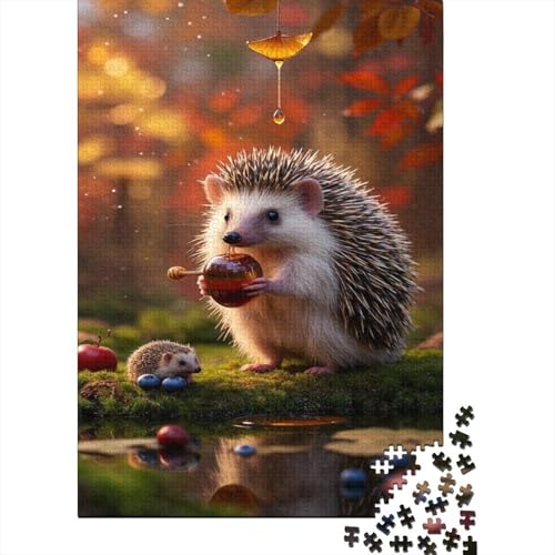 Igel Puzzle 1000 Teile Schwer Puzzle Spielzeug Pädagogisches Spiel Impossible Jungle Igel Herausforderung Spielzeug Für Erwachsene Und Kinder Ab 14 Jahren 1000pcs (75x50cm) von CCIZFMQ