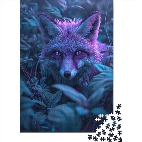 Jungle Fuchs Puzzles 1000 Teile Schwer Puzzle Spielzeug Lernspiel Impossible Plant Herausforderungsspielzeug Für Erwachsene Kinder 1000pcs (75x50cm) von CCIZFMQ