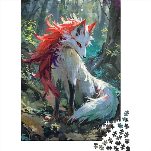 Jungle Fuchs Puzzles 1000-teilige Schwer Puzzle Spielzeug Lernspiel Impossible Forest Herausforderungsspielzeug Für Erwachsene Kinder 1000pcs (75x50cm) von CCIZFMQ