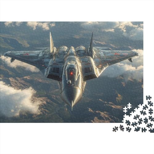 Kampfflugzeuge Puzzle 1000 Teile Schwer Puzzle Spielzeug Lernspiel Impossible Die Cloud Herausforderungsspielzeug Für Erwachsene Und Kinder Ab 12 Jahren 1000pcs (75x50cm) von CCIZFMQ
