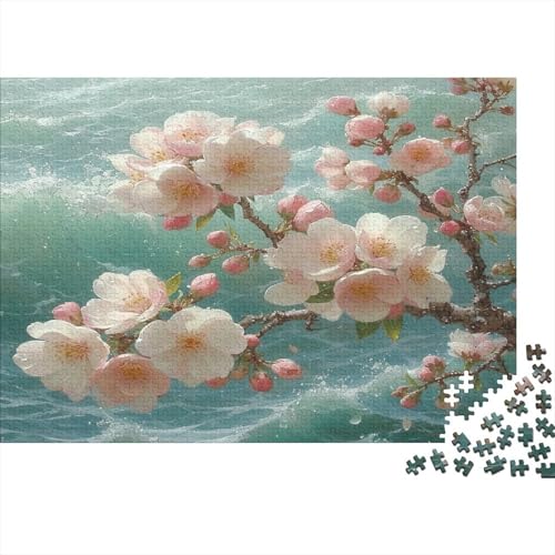 Kirschblüte Puzzle 1000-teilige Schwer Puzzle Spielzeug Lernspiel Impossible Ozean Herausforderung Spielzeug Für Erwachsene Und Kinder in Bewährter 1000pcs (75x50cm) von CCIZFMQ