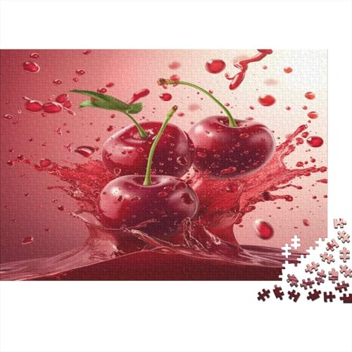 Kirsche Puzzle 1000 Teile Schwer Puzzle Spielzeug Lernspiel Impossible Schaukeln Herausforderung Spielzeug Für Erwachsene Und Kinder Ab 12 Jahren 1000pcs (75x50cm) von CCIZFMQ