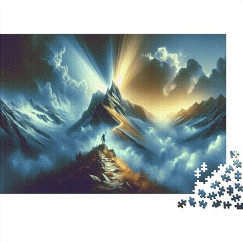 Klettern Puzzle 1000 Teile Schwer Puzzle Spielzeug Pädagogisches Spiel Impossible Heiliger Berg Herausforderungsspielzeug Für Erwachsene Und Kinder Ab 14 Jahren 1000pcs (75x50cm) von CCIZFMQ
