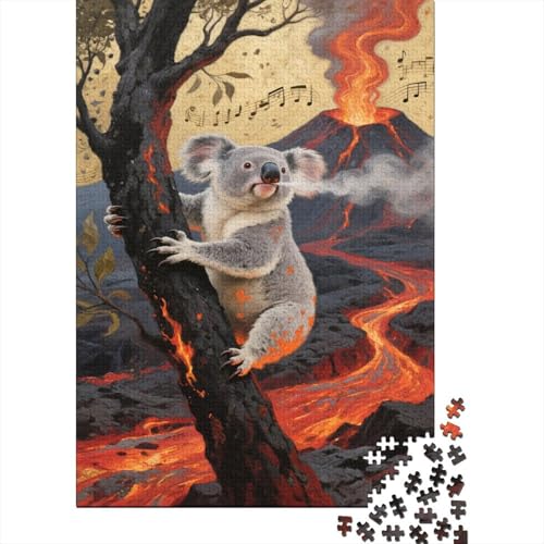 Koala Puzzle 1000 Teile Schwer Puzzle Spielzeug Lernspiel Impossible Vulkan Lava Herausforderungsspielzeug Für Erwachsene Und Kinder Ab 12 Jahren 1000pcs (75x50cm) von CCIZFMQ