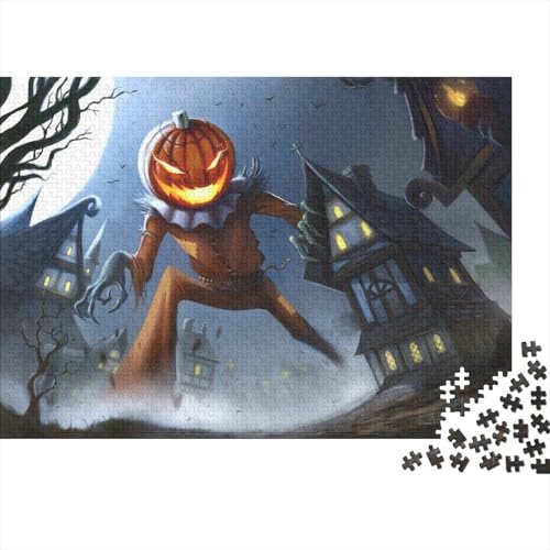 Kürbis Monster Puzzle 1000-teilige Schwer Puzzle Spielzeug Lernspiel Impossible Haunted Hauss Herausforderung Spielzeug Für Erwachsene Und Kinder Ab 14 Jahren 1000pcs (75x50cm) von CCIZFMQ