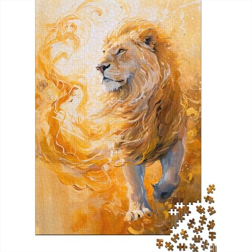 Löwe Puzzles 1000 Teile Schwer Puzzle Spielzeug Lernspiel Impossible Blau Mythisch Herausforderungsspielzeug Für Erwachsene Und Kinder Ab 14 Jahren 1000pcs (75x50cm) von CCIZFMQ