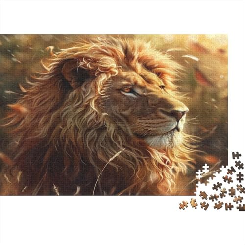 Löwe Puzzles 1000 Teile Schwer Puzzle Spielzeug Lernspiel Impossible Graffiti-Ozean Herausforderung Spielzeug Für Erwachsene Kinder 1000pcs (75x50cm) von CCIZFMQ