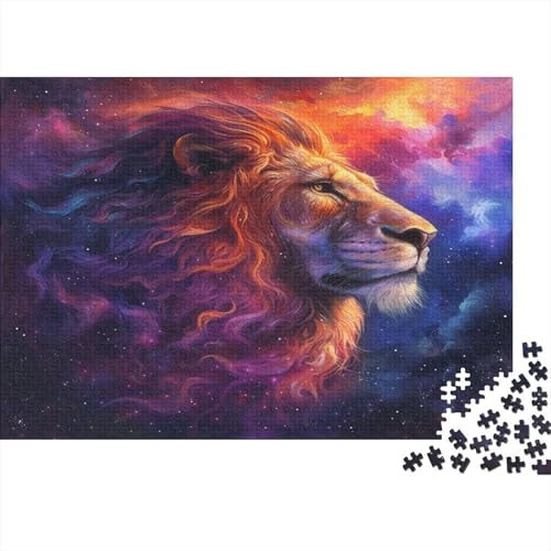 Löwen Puzzles 1000 Teile Schwer Puzzle Spielzeug Lernspiel Impossible Fantastische Farben Herausforderung Spielzeug Für Erwachsene Und Kinder in Bewährter 1000pcs (75x50cm) von CCIZFMQ