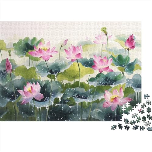 Lotus Puzzles 1000 Teile Schwer Puzzle Spielzeug Lernspiel Impossible Rainy Scene Herausforderungsspielzeug Für Erwachsene Und Kinder Ab 12 Jahren 1000pcs (75x50cm) von CCIZFMQ