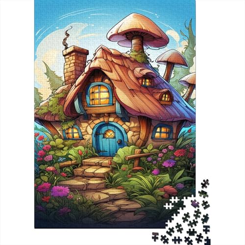 Märchenhaus Puzzle 1000-teilige Schwer Puzzle Spielzeug Pädagogisches Spiel Impossible Cartoon Herausforderungsspielzeug Für Erwachsene Kinder 1000pcs (75x50cm) von CCIZFMQ