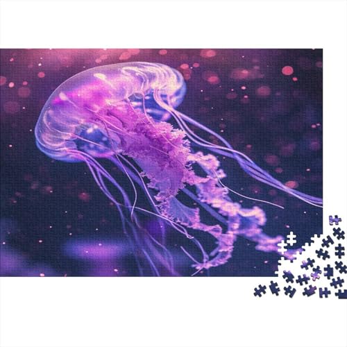 Medulen Puzzles 1000 Teile Schwer Puzzle Spielzeug Pädagogisches Spiel Impossible Lila Fluoreszenz Herausforderung Spielzeug Für Erwachsene Und Kinder Ab 12 Jahren 1000pcs (75x50cm) von CCIZFMQ
