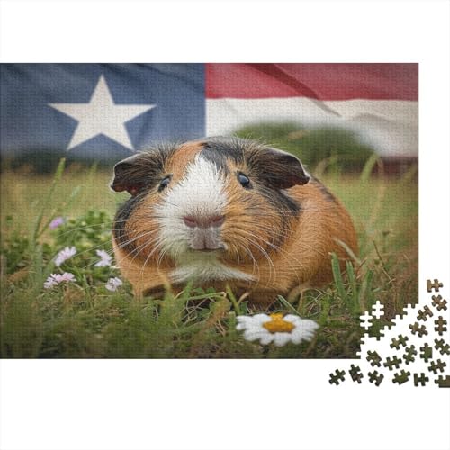 Meerschweinchen Puzzle 1000 Teile Schwer Puzzle Spielzeug Lernspiel Impossible Grass Herausforderungsspielzeug Für Erwachsene Und Kinder Ab 14 Jahren 1000pcs (75x50cm) von CCIZFMQ