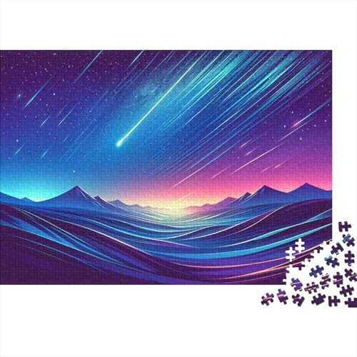 Meteor Dusche Puzzles 1000 Teile Schwer Puzzle Spielzeug Lernspiel Impossible Gradual Bergkette Herausforderung Spielzeug Für Erwachsene Und Kinder Ab 12 Jahren 1000pcs (75x50cm) von CCIZFMQ
