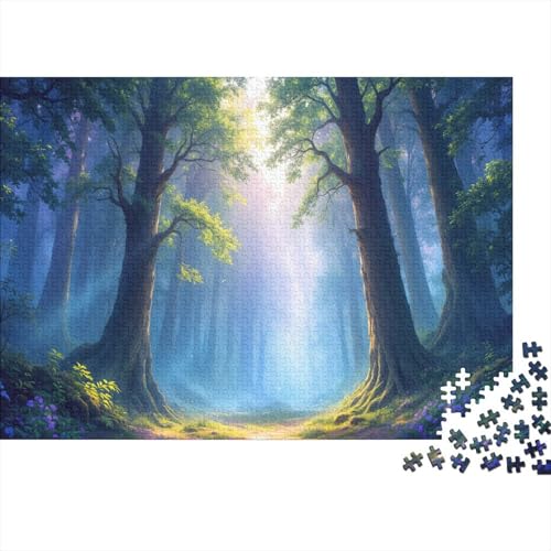 Nebelner Wald Puzzles 1000 Teile Schwer Puzzle Spielzeug Lernspiel Impossible Sonnenstrahl Herausforderung Spielzeug Für Erwachsene Und Kinder Ab 14 Jahren 1000pcs (75x50cm) von CCIZFMQ