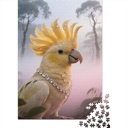 Papagei Puzzle 1000-teilige Schwer Puzzle Spielzeug Lernspiel Impossible Misty Forest Herausforderung Spielzeug Für Erwachsene Und Kinder in Bewährter 1000pcs (75x50cm) von CCIZFMQ