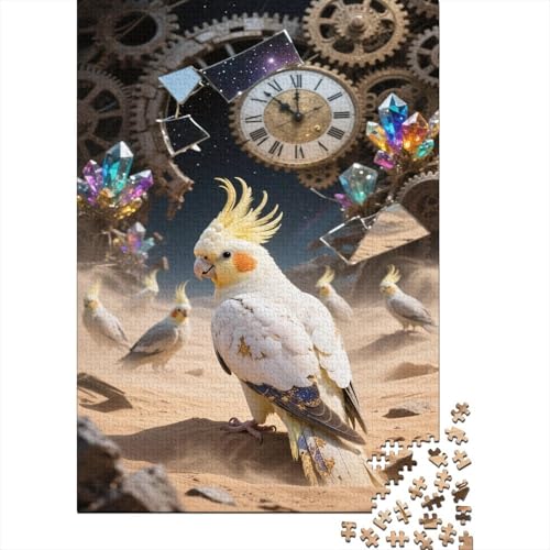 Papagei Puzzles 1000 Teile Schwer Puzzle Spielzeug Pädagogisches Spiel Impossible Desert Gear Herausforderung Spielzeug Für Erwachsene Und Kinder Ab 12 Jahren 1000pcs (75x50cm) von CCIZFMQ