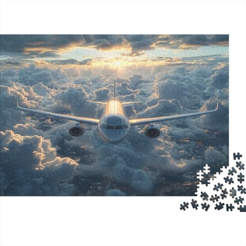 Passagierflugzeuge Puzzle 1000-teilige Schwer Puzzle Spielzeug Pädagogisches Spiel Impossible Die Cloud Herausforderung Spielzeug Für Erwachsene Kinder 1000pcs (75x50cm) von CCIZFMQ