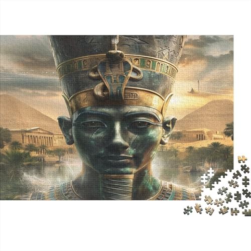 Pharao Puzzle 1000-teilige Schwer Puzzle Spielzeug Lernspiel Impossible Pyramid Herausforderung Spielzeug Für Erwachsene Und Kinder in Bewährter 1000pcs (75x50cm) von CCIZFMQ