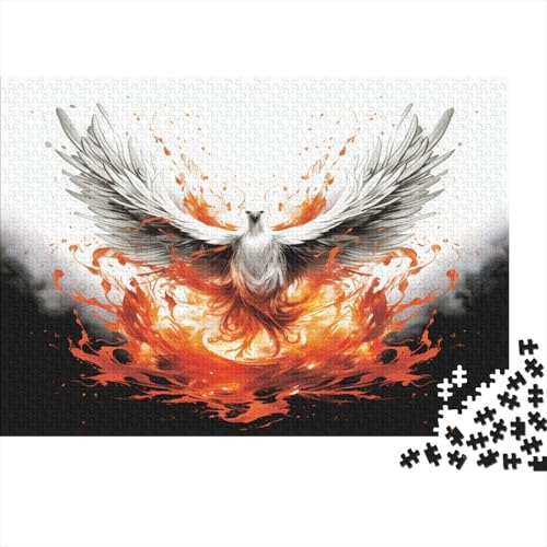 Phoenix Puzzle 1000-teilige Schwer Puzzle Spielzeug Lernspiel Impossible Flammen Herausforderungsspielzeug Für Erwachsene Und Kinder Ab 14 Jahren 1000pcs (75x50cm) von CCIZFMQ