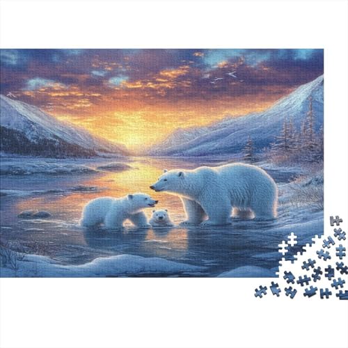 Polar Bären Puzzle 1000-teilige Schwer Puzzle Spielzeug Pädagogisches Spiel Impossible Schneig Berg Sonnenuntergang Herausforderungsspielzeug Für Erwachsene Und Kinder in Bewährter 1000pcs (75x50cm) Polar Bären Puzzle 1000-teilige Schwer Puzzle Spielzeug Pädagogisches Spiel Impossible Schneig Berg Sonnenuntergang Herausforderungsspielzeug Für Erwachsene Und Kinder in Bewährter 1000pcs (75x50cm) von CCIZFMQ