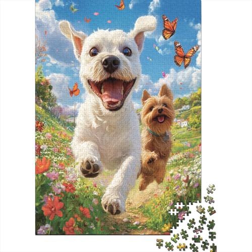 Pommersch Puzzle 1000 Teile Schwer Puzzle Spielzeug Lernspiel Impossible Blume Field Herausforderung Spielzeug Für Erwachsene Kinder 1000pcs (75x50cm) von CCIZFMQ