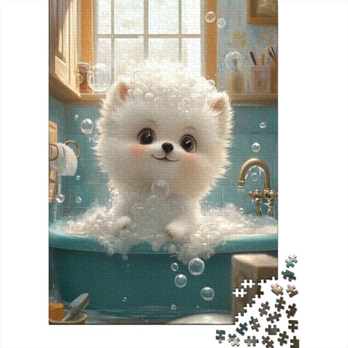 Pommersch Puzzles 1000 Teile Schwer Puzzle Spielzeug Pädagogisches Spiel Impossible Bathroom Herausforderungsspielzeug Für Erwachsene Kinder 1000pcs (75x50cm) von CCIZFMQ