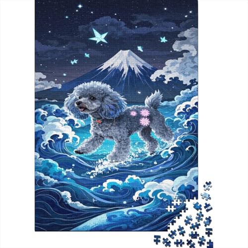 Poodle Puzzle 1000 Teile Schwer Puzzle Spielzeug Pädagogisches Spiel Impossible Ozean Sternenhimmel Herausforderung Spielzeug Für Erwachsene Und Kinder Ab 12 Jahren 1000pcs (75x50cm) von CCIZFMQ