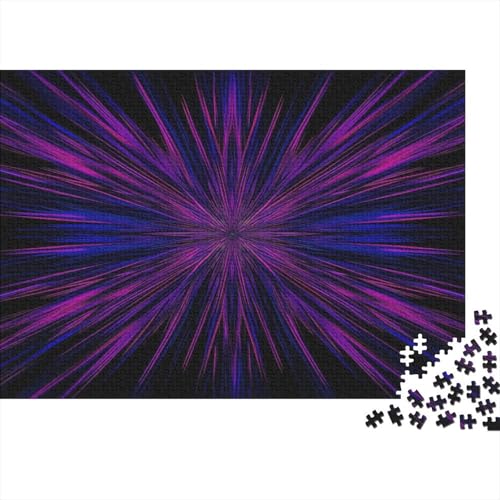 Radiales Muster Puzzles 1000 Teile Schwer Puzzle Spielzeug Lernspiel Impossible Violettblau Herausforderung Spielzeug Für Erwachsene Und Kinder in Bewährter 1000pcs (75x50cm) von CCIZFMQ