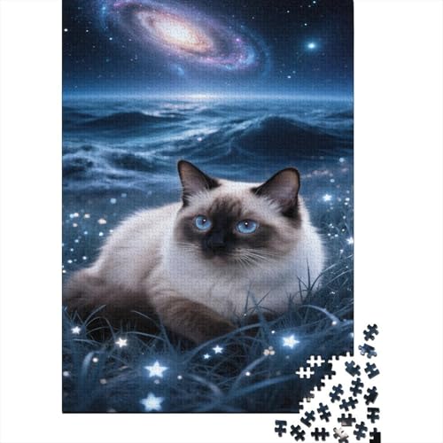 Ragdoll Puzzle 1000 Teile Schwer Puzzle Spielzeug Lernspiel Impossible Ozean Sternenhimmel Herausforderungsspielzeug Für Erwachsene Kinder 1000pcs (75x50cm) von CCIZFMQ
