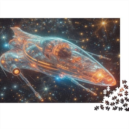 Raumschiff Puzzles 1000 Teile Schwer Puzzle Spielzeug Pädagogisches Spiel Impossible Kosmischer Sternenhimmel Herausforderungsspielzeug Für Erwachsene Kinder 1000pcs (75x50cm) von CCIZFMQ