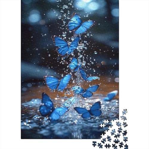 Schmetterling Puzzle 1000-teilige Schwer Puzzle Spielzeug Lernspiel Impossible Splash Herausforderung Spielzeug Für Erwachsene Kinder 1000pcs (75x50cm) von CCIZFMQ