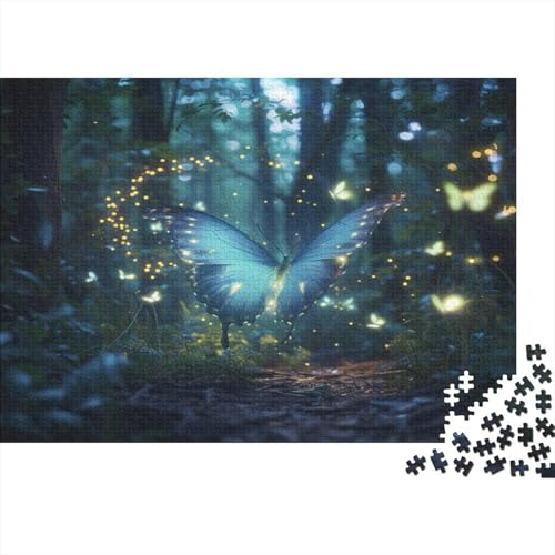 Schmetterling Puzzle 1000-teilige Schwer Puzzle Spielzeug Lernspiel Impossible Traumwald Herausforderung Spielzeug Für Erwachsene Und Kinder in Bewährter 1000pcs (75x50cm) von CCIZFMQ