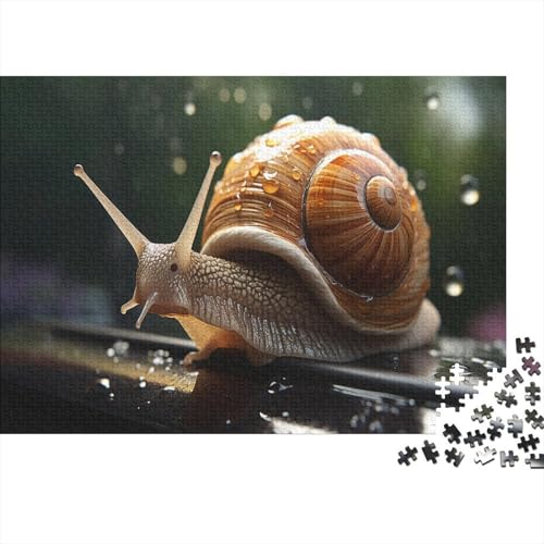 Schnecke Puzzle 1000 Teile Schwer Puzzle Spielzeug Pädagogisches Spiel Impossible Droplet Herausforderung Spielzeug Für Erwachsene Kinder 1000pcs (75x50cm) von CCIZFMQ