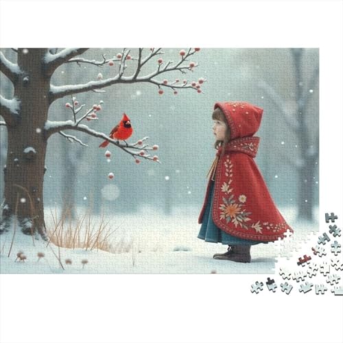 Schnee - bedeckter Baum Puzzle 1000 Teile Schwer Puzzle Spielzeug Pädagogisches Spiel Impossible Kleines Mädchen Herausforderungsspielzeug Für Erwachsene Und Kinder Ab 14 Jahren 1000pcs (75x50cm) von CCIZFMQ